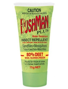 Bushman Plus 80% DryGel plus Sunscreen 75g