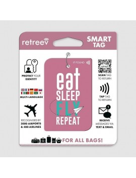Retreev Luggage Tag Eat Sleep